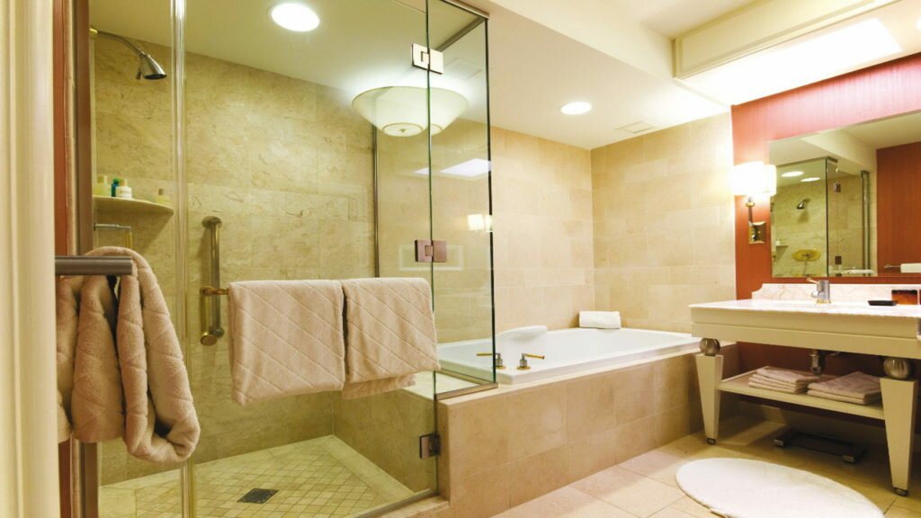 Luxury hotel bathroom